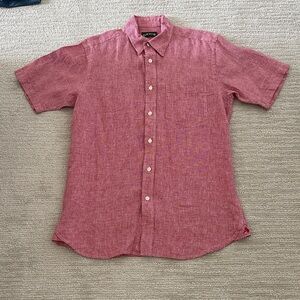 Orvis Men's Red Casual Button Down Shirt